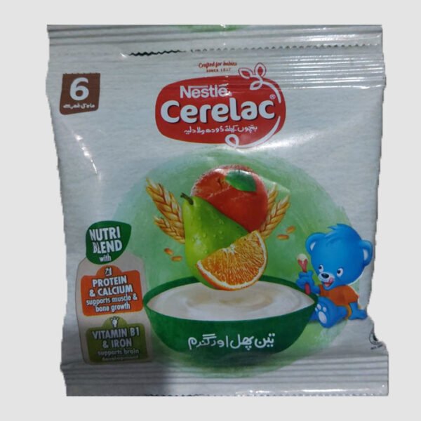Cerelac Three Fruits & Wheat (تین پھل اور گندم) – 25g