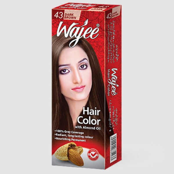 Wajeee Dark Brown Hair Color with Almond Oil